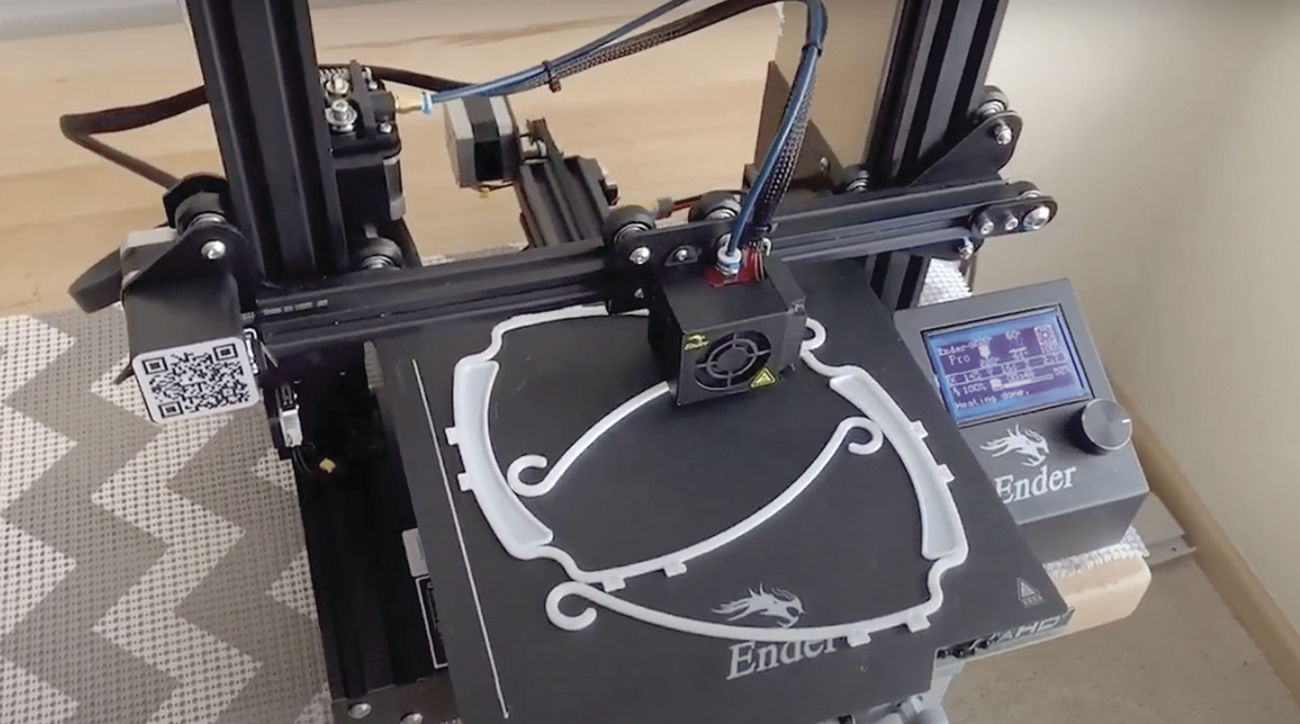 3d-printed face shield frames